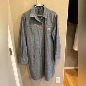Ralph Lauren blue jean shirt jacket.